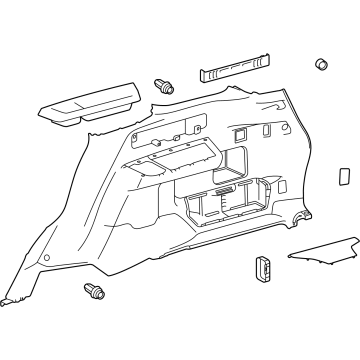 Toyota 64730-35190-C0 Lower Quarter Trim