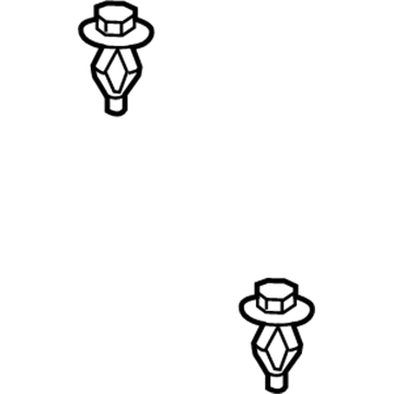 Toyota 90467-05170 Molding Retainer Clip