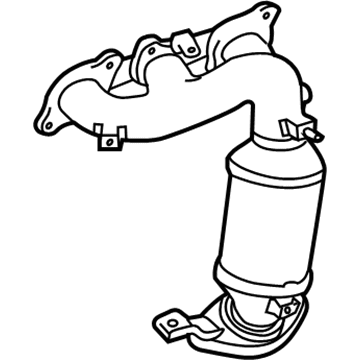 17150-0P090 Toyota Exhaust Manifold, Driver Side Illustration 1 of 1