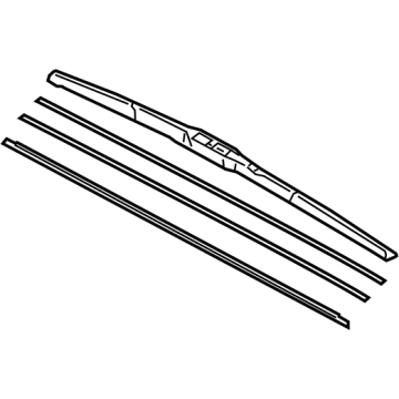 85212-AQ010 Toyota Blade, Front Wiper, Right-Hand Illustration 1 of 1