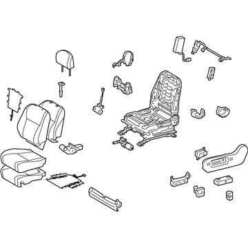 71200-0E150-B2 Toyota Seat Assembly, Front Driver Side Illustration 1 of 1