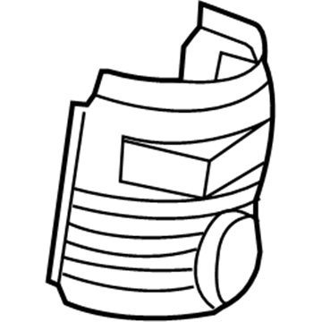 25586-0H010 Toyota Heat Shield, Lower Passenger Side Illustration 1 of 1
