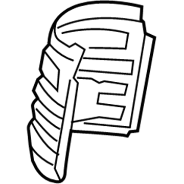 25587-0H010 Toyota Heat Shield, Lower Driver Side Illustration 1 of 1