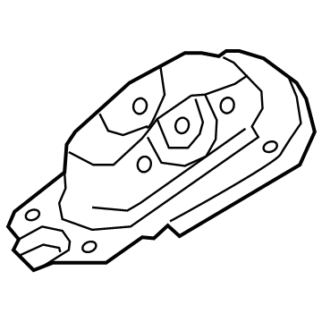 48717-06160 Toyota Mount Bracket, Passenger Side Illustration 1 of 1