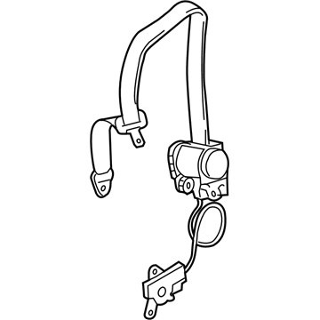 Toyota 73301-0C071-B0 Center Seat Belt