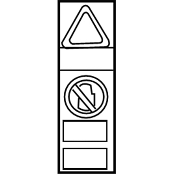 Toyota 74541-35010 Caution Label