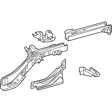 Toyota 57601-30260 Rear Rail Assembly