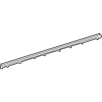 68171-02251 Toyota Belt Weatherstrip, Inner Passenger Side Illustration 1 of 1