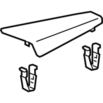 74210-02260-C0 Toyota Armrest, Black, Passenger Side Illustration 1 of 1
