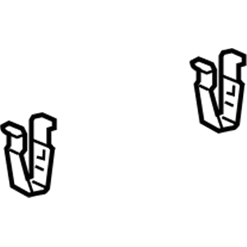 67773-02010 Toyota Armrest Clip, Upper Illustration 1 of 1