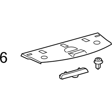64330-AC081-A0 Toyota Package Tray Trim, Rear Illustration 1 of 1
