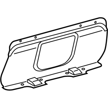 64717-AC050-C0 Toyota Partition Panel, Front Illustration 1 of 1