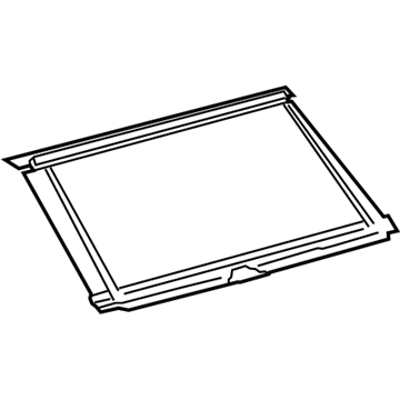 64333-07030 Toyota Sunshade, Rear Illustration 1 of 1