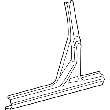 61312-48020 Toyota Center Pillar & Rocker, Outer Driver Side Illustration 1 of 1