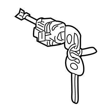 Toyota 69052-35201 Cylinder & Keys