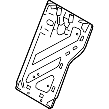 71018-02390 Toyota Seat Back Frame, Driver Side Illustration 1 of 1