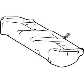 71503-02450 Toyota Seat Cushion Pad, Rear Illustration 1 of 1