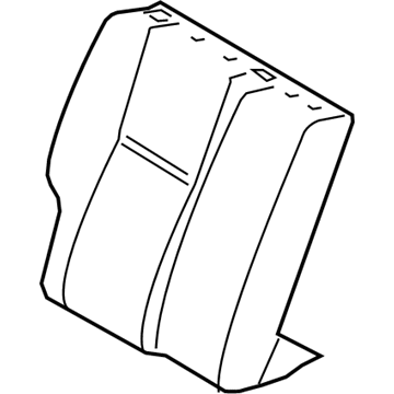 71077-0Z400-C1 Toyota Seat Back Cover, Passenger Side Illustration 1 of 1