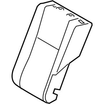 71652-02670 Toyota Seat Back Pad, Driver Side Illustration 1 of 1