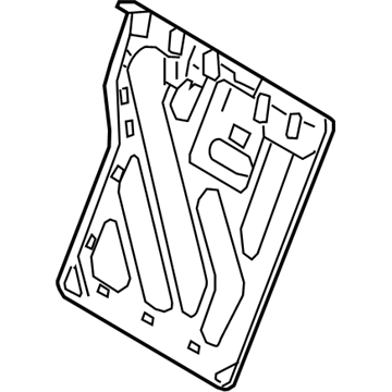 71017-02A30 Toyota Seat Back Frame, Passenger Side Illustration 1 of 1