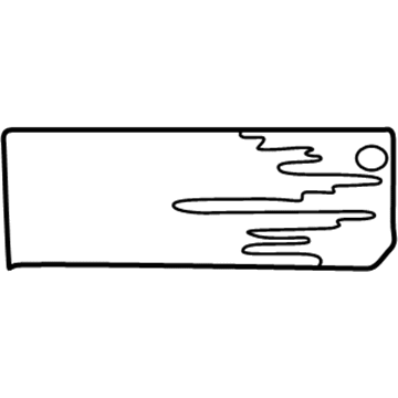 Toyota 74596-02010 Air Bag Label