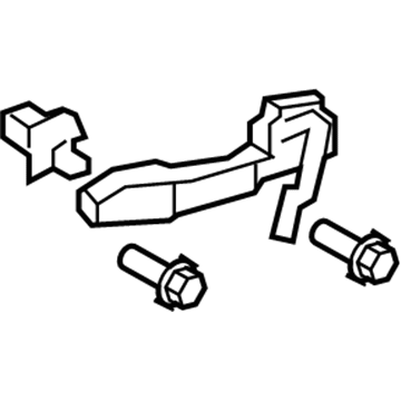 69203-12160 Toyota Handle Base, Passenger Side Illustration 1 of 1