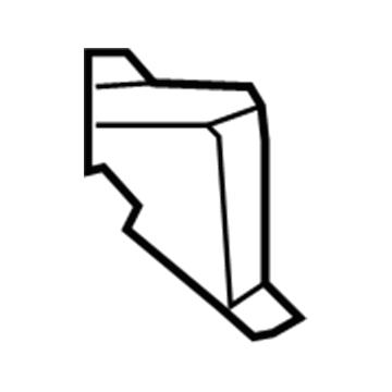 61646-AC010 Toyota Inner Wheelhouse Gusset, Rear Driver Side Illustration 1 of 1