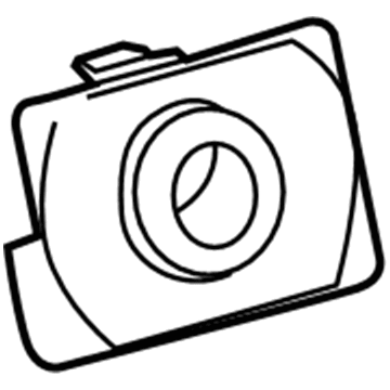 89348-47060-A1 Toyota Parking Sensor Retainer, White Pearl, Rear Center Illustration 1 of 1