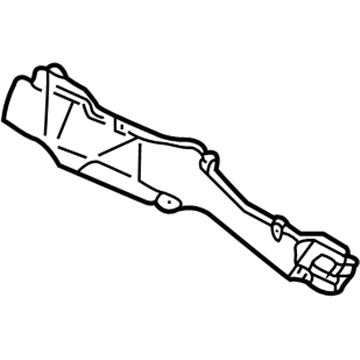 87212-33020 Toyota Air Duct, Rear Driver Side Illustration 1 of 1