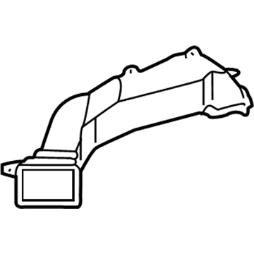 55843-AA020 Toyota Front Duct, Driver Side Illustration 1 of 1
