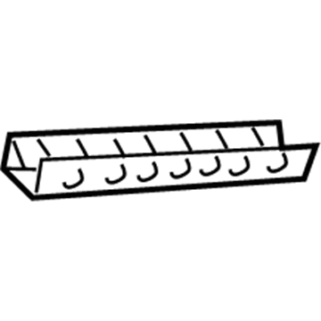 57424-12020 Toyota Floor Reinforcement, Inner Driver Side Illustration 1 of 1