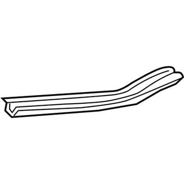 57417-02020 Toyota Floor Rail, Passenger Side Illustration 1 of 1