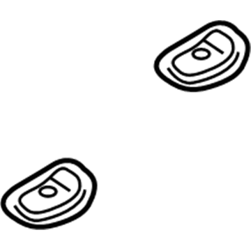 58015-12040 Toyota Seat Belt Anchor, Passenger Side Illustration 1 of 1