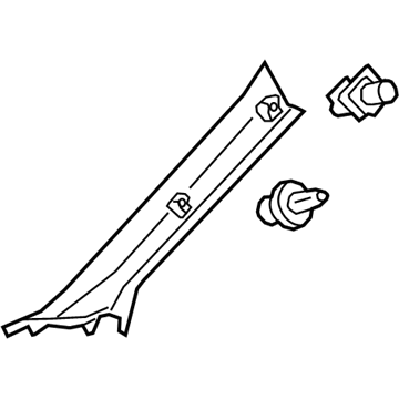 Toyota 62210-06340-E3 Windshield Pillar Trim