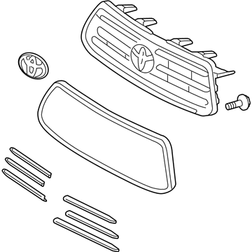 53101-0E090 Toyota Grille Assembly, Front Illustration 1 of 1