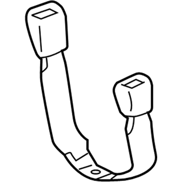 73040-0C031-B0 Toyota Buckle End, Gray, Inner Driver Side Illustration 1 of 1