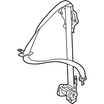 73301-0C052-B0 Toyota Lap & Shoulder Belt, Gray, Center Illustration 1 of 1