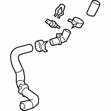 Toyota 16057-F0010 Radiator Hose