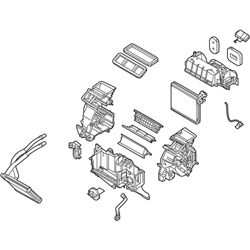 87010-WB006 Toyota A/C & Heater Assembly, Front Illustration 1 of 1