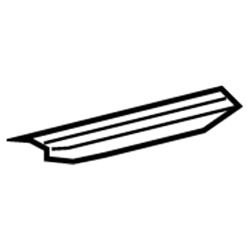 67918-0C020-C0 Toyota Scuff Plate, Black, Driver Side Illustration 1 of 1