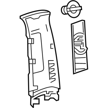 Toyota 62410-0A050-C0 Upper Center Pillar Trim