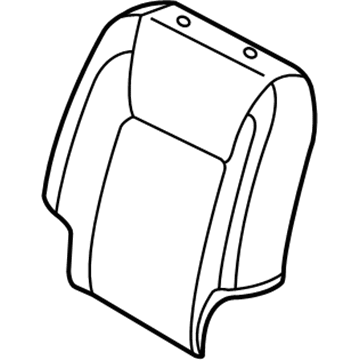 71074-AE180-B0 Toyota Seat Back Cover, Driver Side Illustration 1 of 1