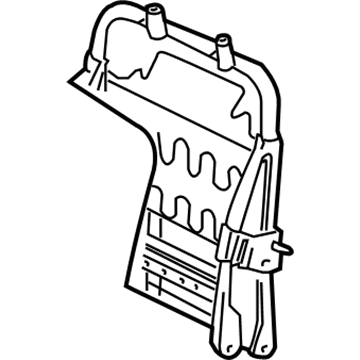 71640-AE010 Toyota Seat Back Frame, Driver Side Illustration 1 of 1