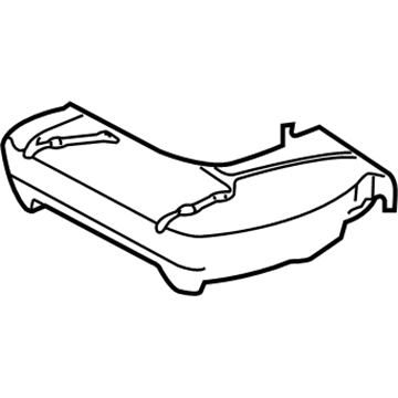 71511-AE020 Toyota Seat Cushion Pad, Front Illustration 1 of 1