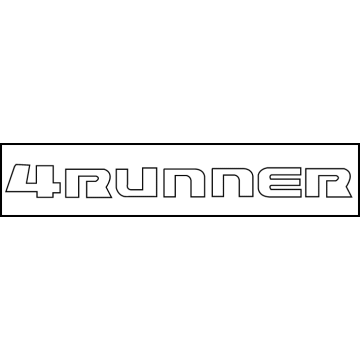 Toyota 75441-35020 Nameplate