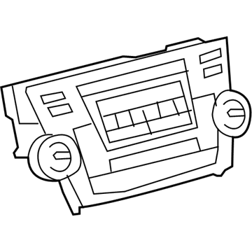 86120-0E220-C0 Toyota AM/FM Cd, Black Illustration 1 of 1