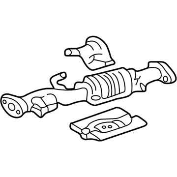 Toyota 17450-75020 Converter & Pipe