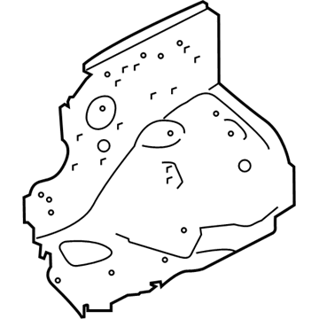 53711-02090 Toyota Front Panel, Passenger Side Illustration 1 of 1