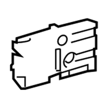 57113-02101 Toyota Rail Extension, Passenger Side Illustration 1 of 1