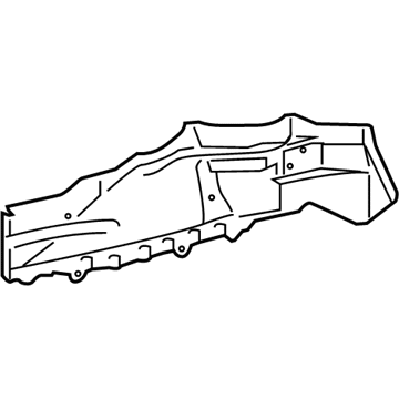 57115-02030 Toyota Side Plate, Outer Passenger Side Illustration 1 of 1